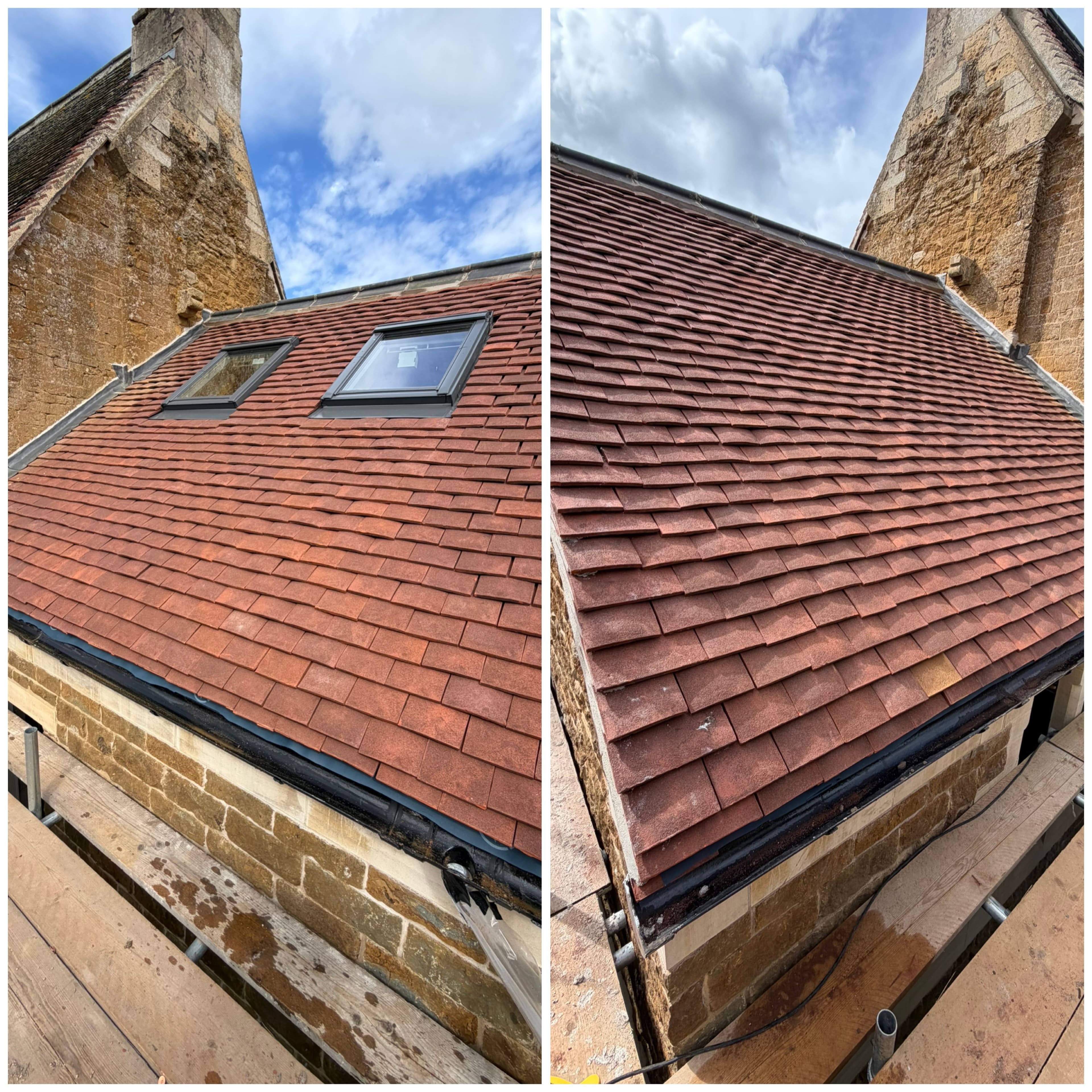 Goadby Village hall Keymer handmade tile extention